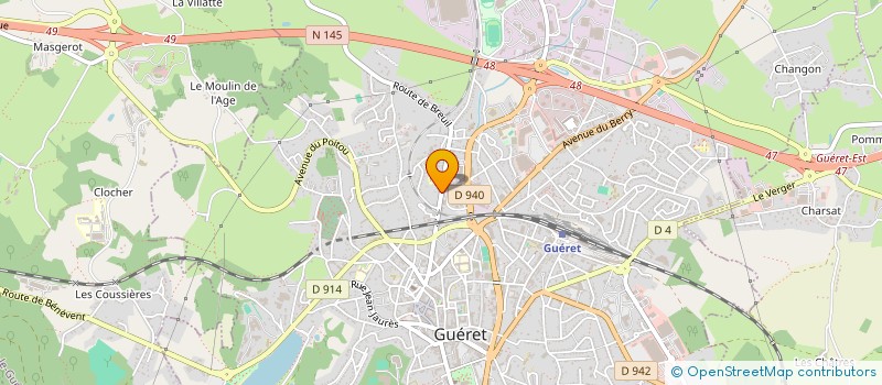 localisation de l'entreprise MONSIEUR PHILIPPE SLAOUTI à GUERET