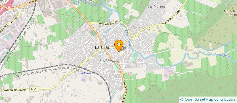 localisation de l'entreprise MONSIEUR PHILIPPE SOLAKIAN à LA CRAU