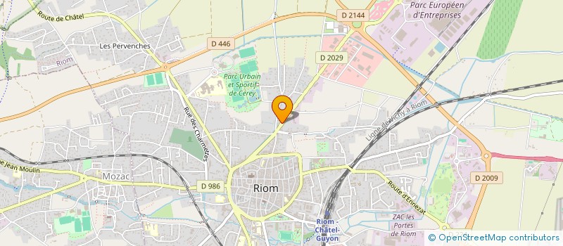 localisation de l'entreprise MONSIEUR PHILIPPE SOTAL  RIOM