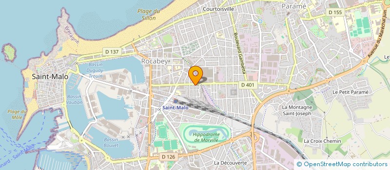 localisation de l'entreprise MONSIEUR PHILIPPE SOUDY  SAINT-MALO