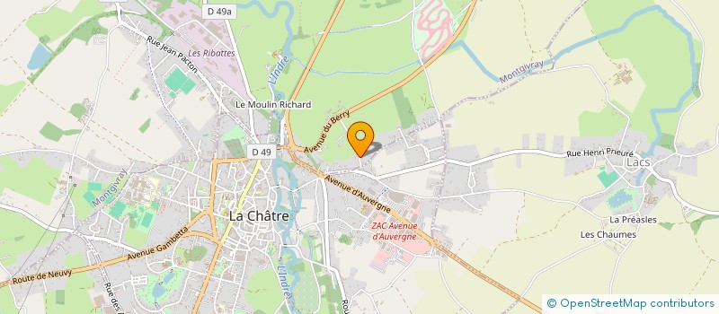 localisation de l'entreprise MONSIEUR PHILIPPE SOULAS à SAINT-CHARTIER
