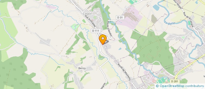 localisation de l'entreprise MONSIEUR PHILIPPE SOURBE  LAGOR