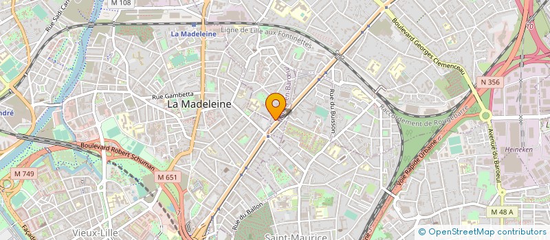 localisation de l'entreprise MONSIEUR PHILIPPE SOURIAC à MARCQ-EN-BARŒUL