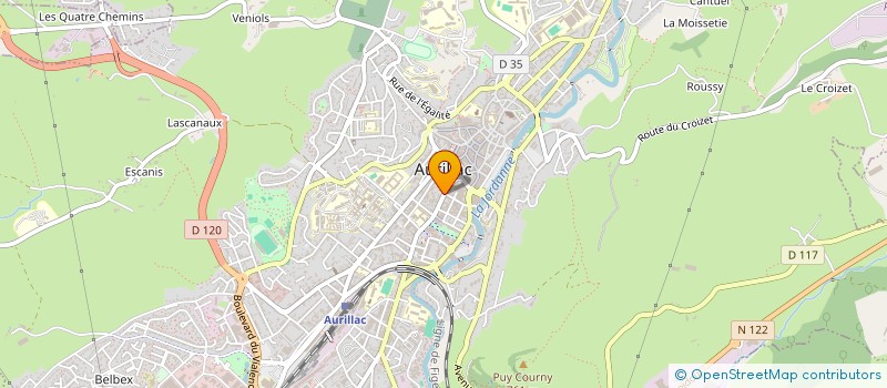 localisation de l'entreprise MONSIEUR PHILIPPE SOURNAC à AURILLAC