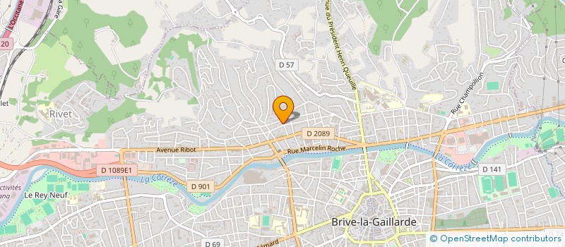 localisation de l'entreprise MONSIEUR PHILIPPE SOURSOU à BRIVE-LA-GAILLARDE