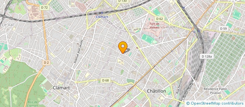 localisation de l'entreprise MONSIEUR PHILIPPE SOUSSAN  CHATILLON