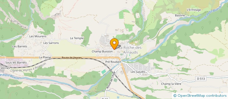 localisation de l'entreprise MONSIEUR PHILIPPE SPERANDIO  LA ROCHE-DES-ARNAUDS