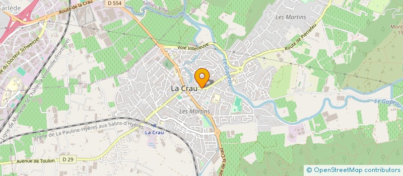 localisation de l'entreprise MONSIEUR PHILIPPE STEIGER à LA CRAU