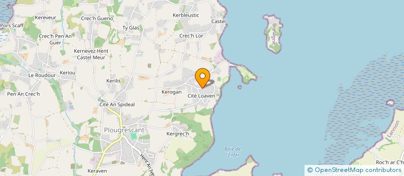 localisation de l'entreprise MONSIEUR PHILIPPE STEPHAN  PLOUGRESCANT