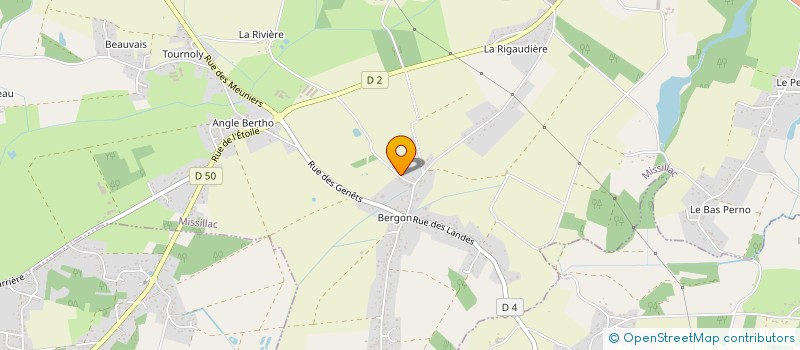 localisation de l'entreprise MONSIEUR PHILIPPE STEVANT  MISSILLAC