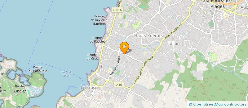 localisation de l'entreprise MONSIEUR PHILIPPE STOCK à SIX-FOURS-LES-PLAGES