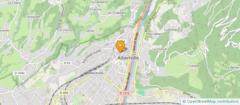 localisation de l'entreprise MONSIEUR PHILIPPE SUBLET  ALBERTVILLE