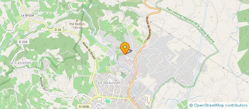 localisation de l'entreprise MONSIEUR PHILIPPE SURMON  LE BEAUSSET