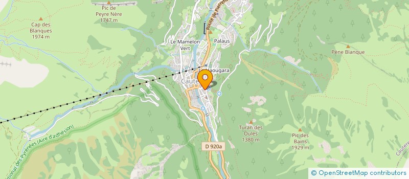 localisation de l'entreprise MONSIEUR PHILIPPE SUTRE  CAUTERETS