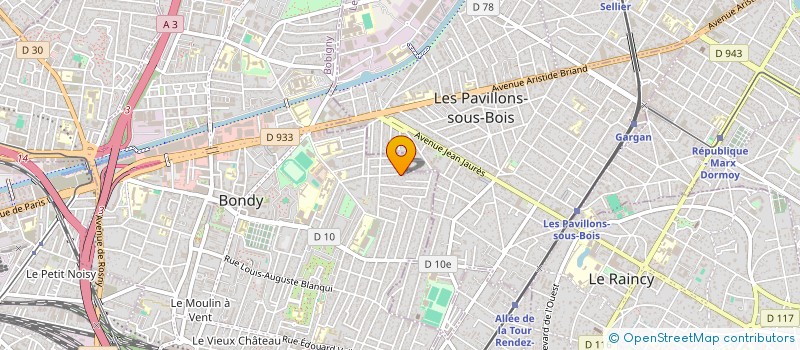 localisation de l'entreprise MONSIEUR PHILIPPE TAILLANDIER  BONDY