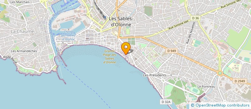 localisation de l'entreprise MONSIEUR PHILIPPE TAMOIS  LES SABLES D'OLONNE