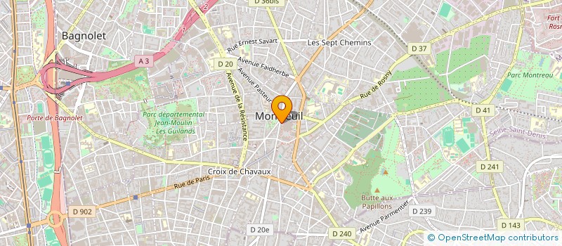 localisation de l'entreprise MONSIEUR PHILIPPE TARDIEU à MONTREUIL