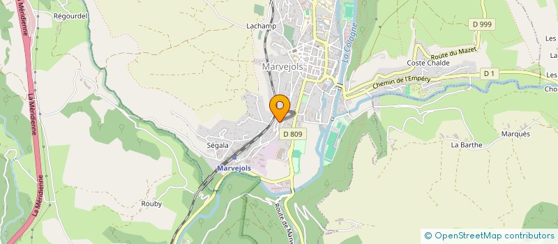 localisation de l'entreprise MONSIEUR PHILIPPE TARRAL  MARVEJOLS