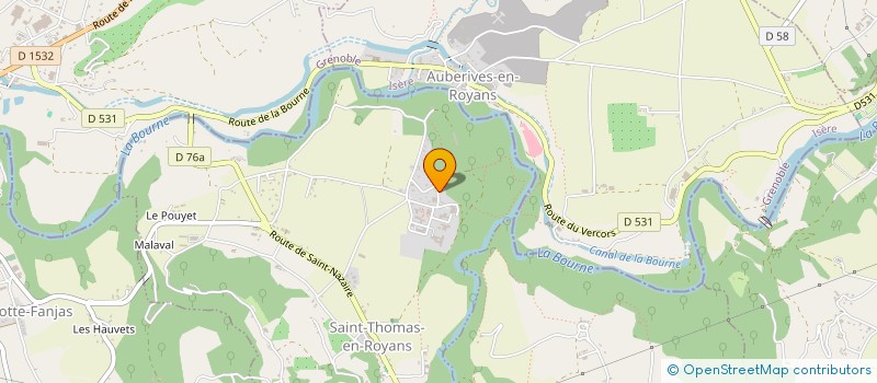 localisation de l'entreprise MONSIEUR PHILIPPE TAZARZ  SAINT-THOMAS-EN-ROYANS