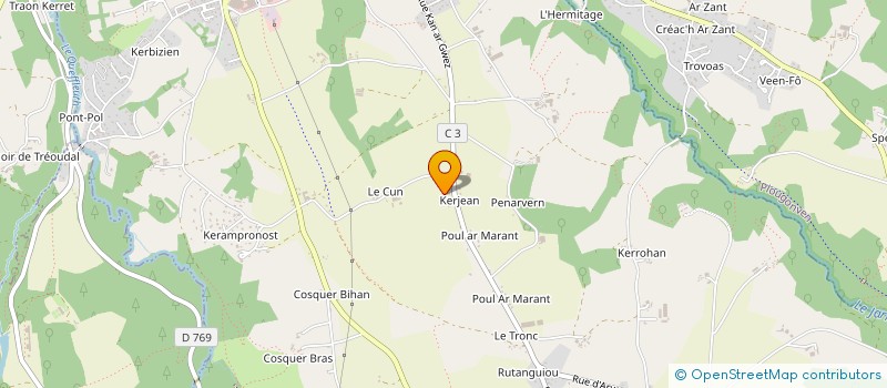 localisation de l'entreprise MONSIEUR PHILIPPE TEISSIER à MORLAIX