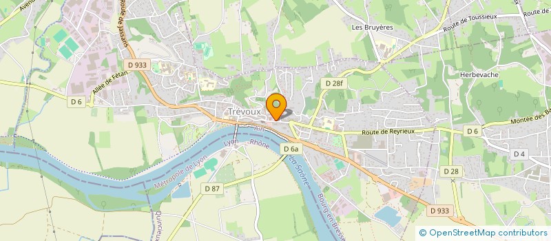 localisation de l'entreprise MONSIEUR PHILIPPE TEISSIER à TREVOUX