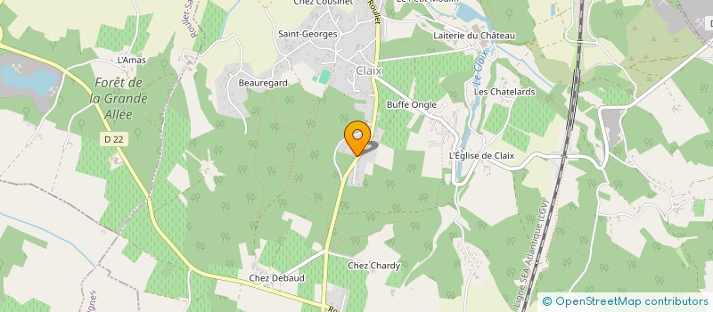 localisation de l'entreprise MONSIEUR PHILIPPE TERRACHER  CLAIX