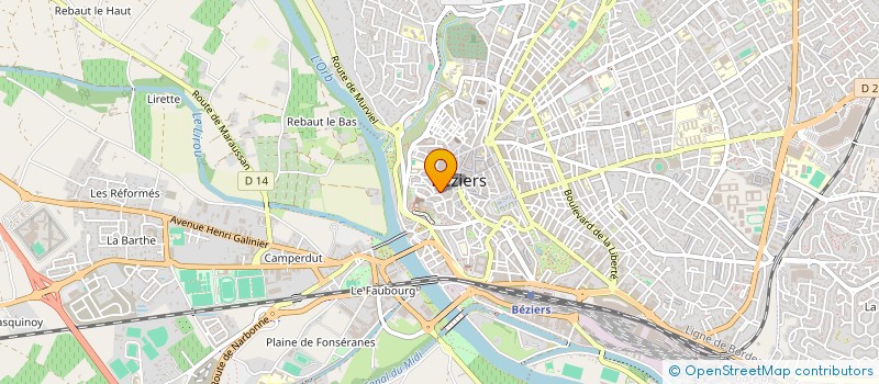 localisation de l'entreprise MONSIEUR PHILIPPE TERRIER à BEZIERS