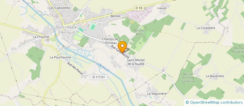 localisation de l'entreprise MONSIEUR PHILIPPE TESSIER  PONT-L'ABBE-D'ARNOULT