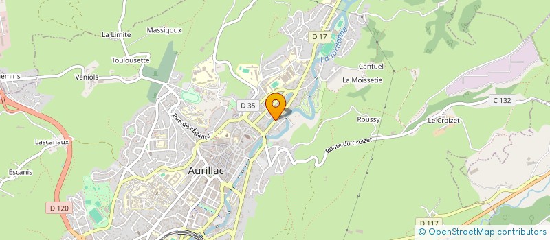 localisation de l'entreprise MONSIEUR PHILIPPE TESSIER à AURILLAC