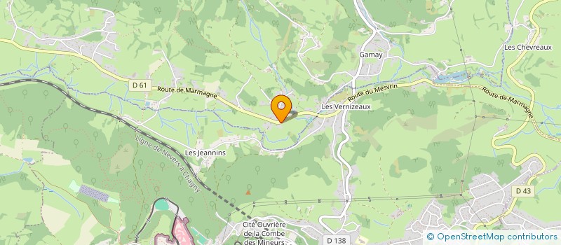 localisation de l'entreprise MONSIEUR PHILIPPE TESTARD  SAINT-SERNIN-DU-BOIS