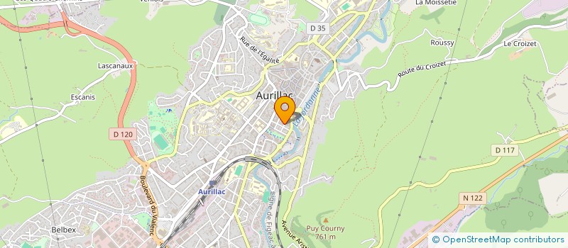 localisation de l'entreprise MONSIEUR PHILIPPE TEULIERE à AURILLAC