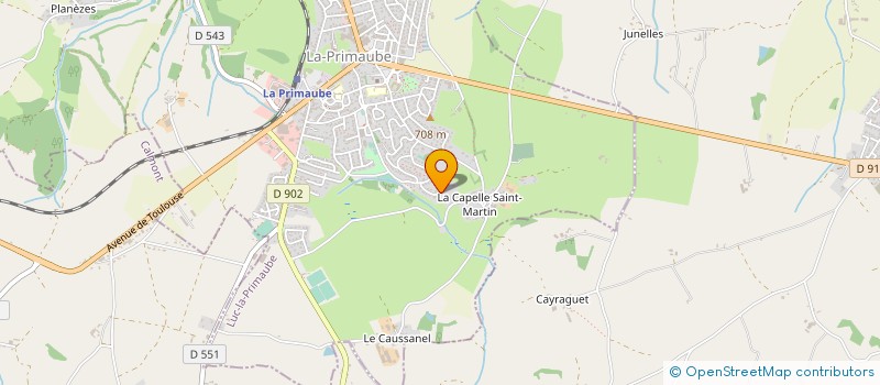 localisation de l'entreprise MONSIEUR PHILIPPE TEYSSIER  LUC-LA-PRIMAUBE