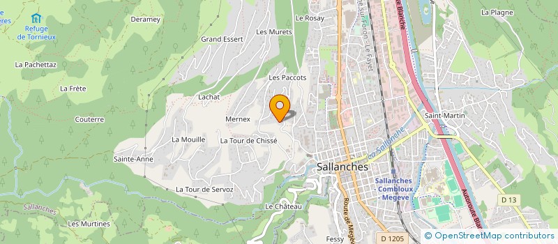 localisation de l'entreprise MONSIEUR PHILIPPE THABUIS à SALLANCHES