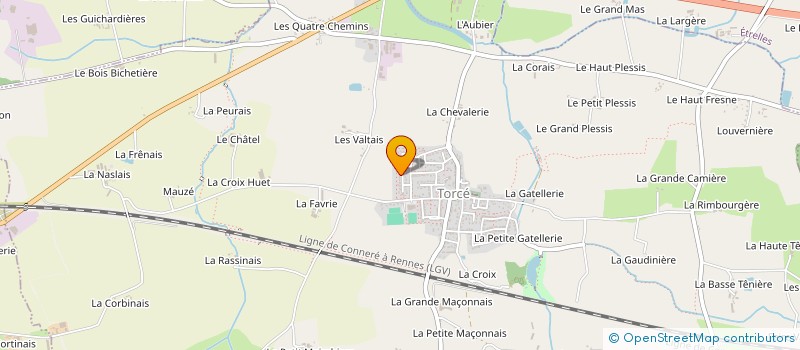 localisation de l'entreprise MONSIEUR PHILIPPE THEBAUD  TORCE