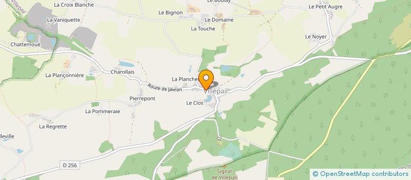 localisation de l'entreprise MONSIEUR PHILIPPE THEBAULT  VILLEPAIL