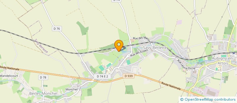 localisation de l'entreprise MONSIEUR PHILIPPE THELLIER  AUBIGNY-EN-ARTOIS