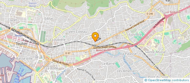 localisation de l'entreprise MONSIEUR PHILIPPE THENOT  TOULON