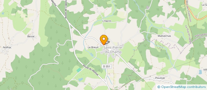 localisation de l'entreprise MONSIEUR PHILIPPE THEOLEYRE  SAINT-PIERRE-DU-CHAMP
