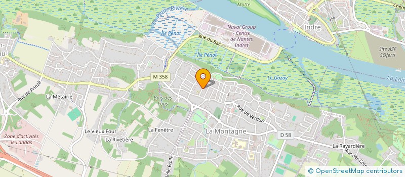 localisation de l'entreprise MONSIEUR PHILIPPE THERON  LA MONTAGNE