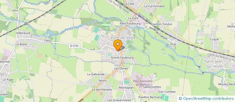 localisation de l'entreprise MONSIEUR PHILIPPE THEURIAU  PONT-DE-VEYLE