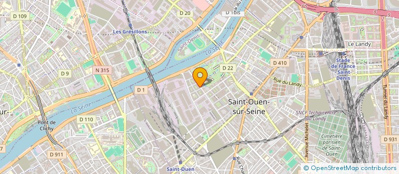 localisation de l'entreprise MONSIEUR PHILIPPE THIEVENAZ à SAINT-OUEN-SUR-SEINE