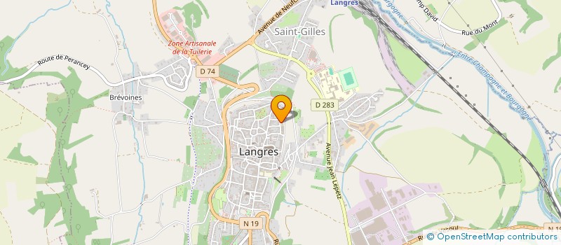 localisation de l'entreprise MONSIEUR PHILIPPE THILLEUL à LANGRES