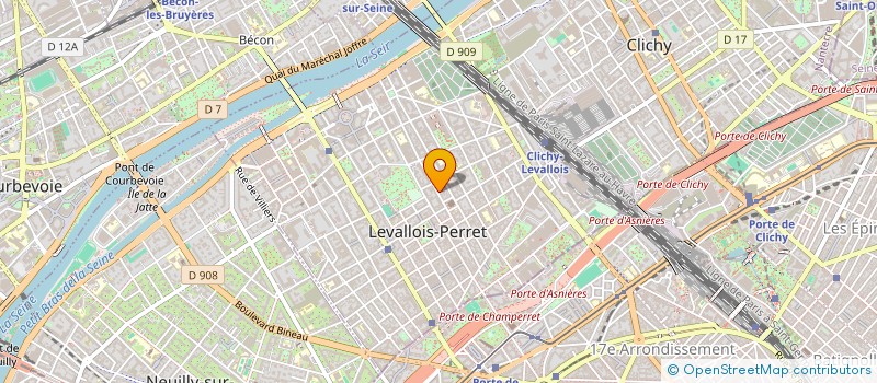 localisation de l'entreprise MONSIEUR PHILIPPE THIRAULT à LEVALLOIS PERRET