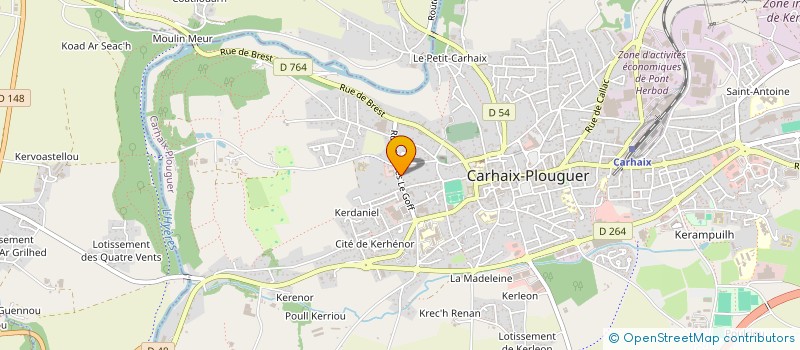 localisation de l'entreprise MONSIEUR PHILIPPE THIRION à CARHAIX-PLOUGUER