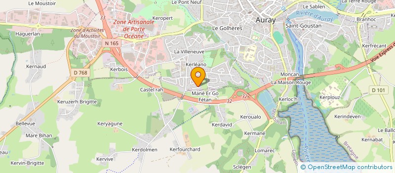 localisation de l'entreprise MONSIEUR PHILIPPE THOMAS à AURAY