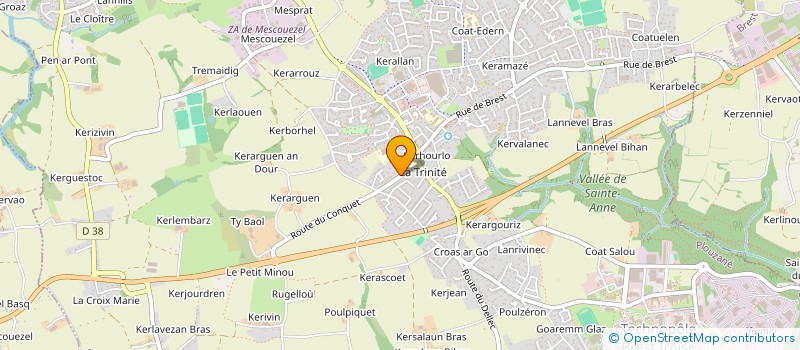 localisation de l'entreprise MONSIEUR PHILIPPE THOMAS  PLOUZANE