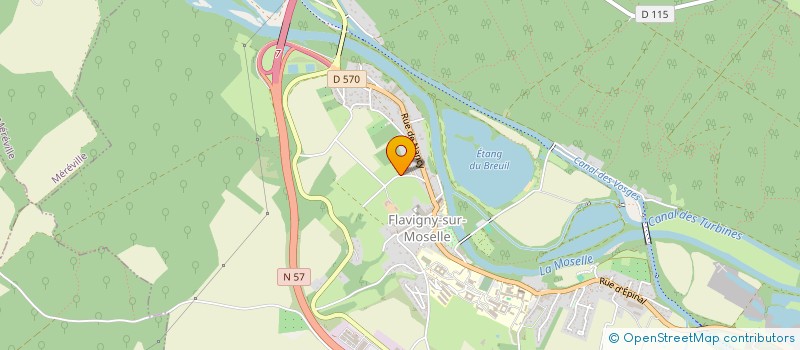 localisation de l'entreprise MONSIEUR PHILIPPE THOUVENIN  FLAVIGNY-SUR-MOSELLE