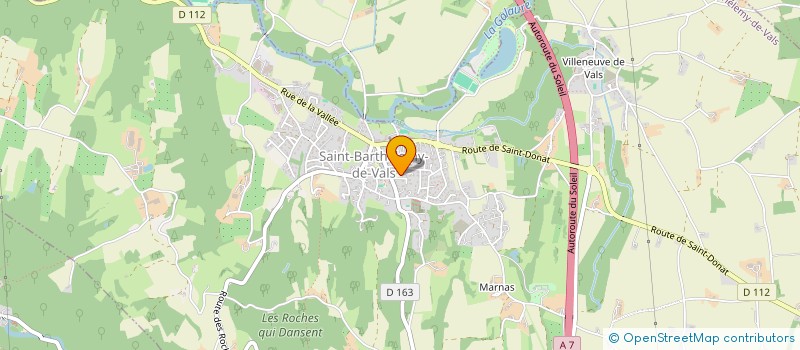 localisation de l'entreprise MONSIEUR PHILIPPE THUBET  SAINT-BARTHELEMY-DE-VALS