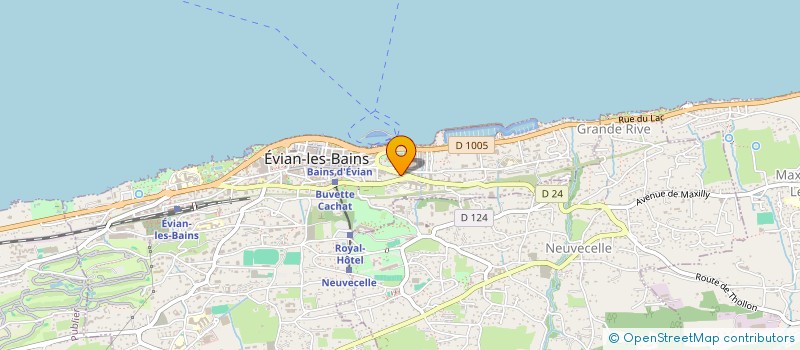 localisation de l'entreprise MONSIEUR PHILIPPE THUIN à EVIAN-LES-BAINS