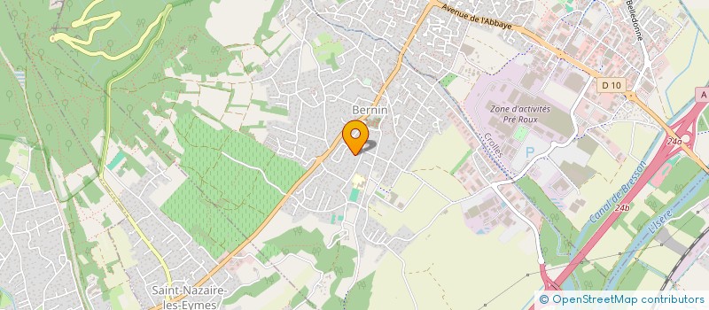 localisation de l'entreprise MONSIEUR PHILIPPE THULLIER  BERNIN